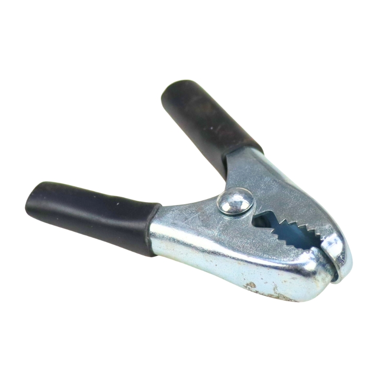 Zacisk prostownika czarny żabka przewodów rozruchowych L-60mm 40A