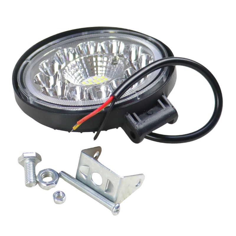Lampa robocza LED okrągła FI-110mm 33-led uniwersalna światło skupione