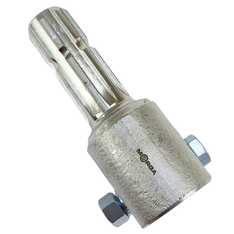 Adapter redukcja wałka WOM damsko-męski 20 frezów 44.4mm (1 3/4") / 8 frezów 38mm (1 1/2") L-178mm MORGA