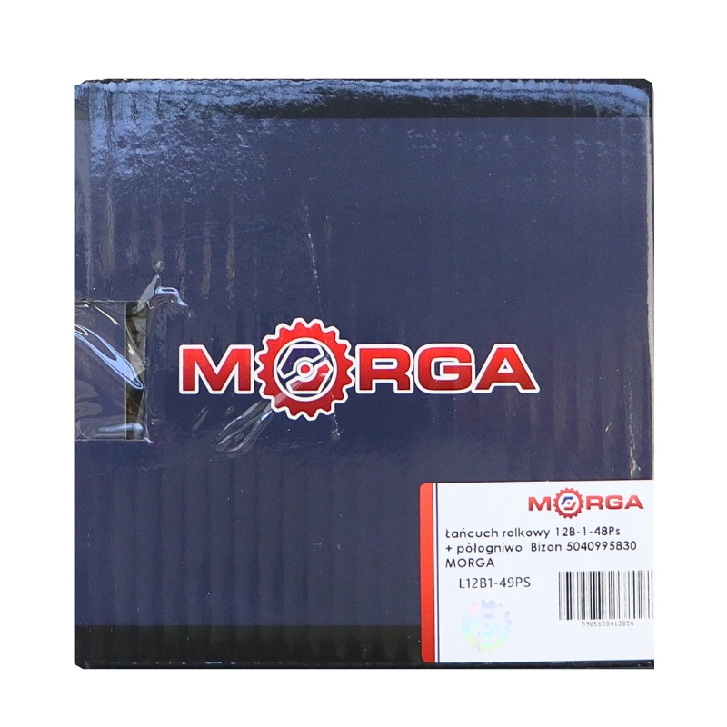 Łańcuch rolkowy przekładni nagarniacza motowideł 12B-1-48Ps Bizon 5040995830 MORGA