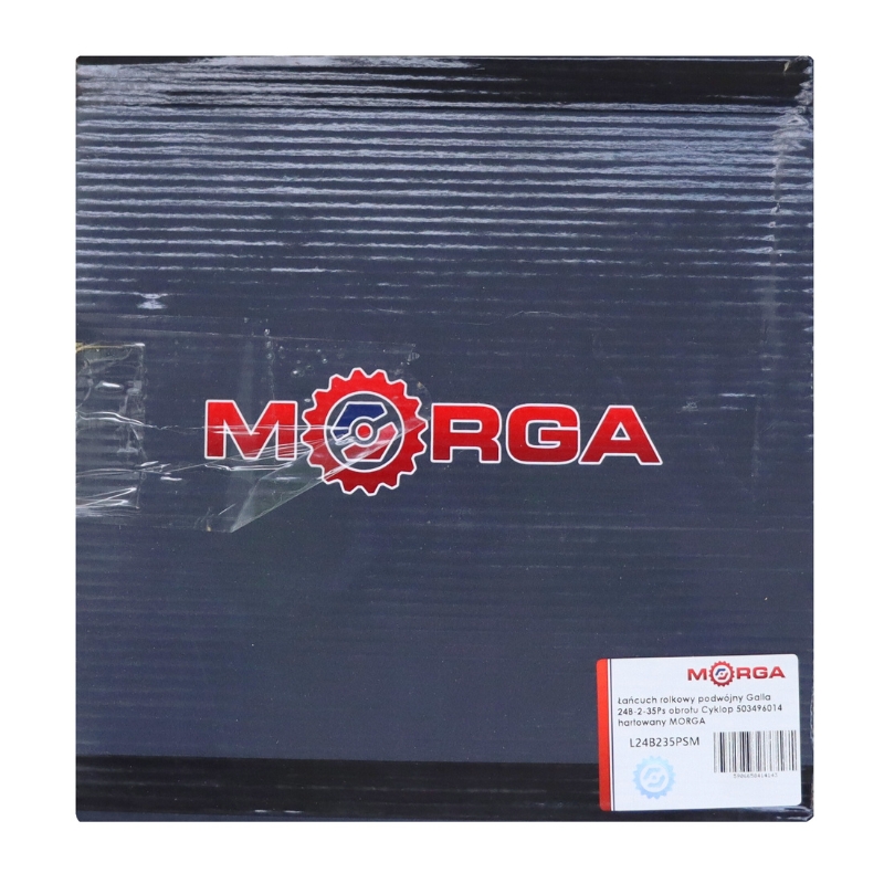 Łańcuch rolkowy podwójny Galla 24B-2-35Ps obrotu Cyklop 503496014  hartowany MORGA