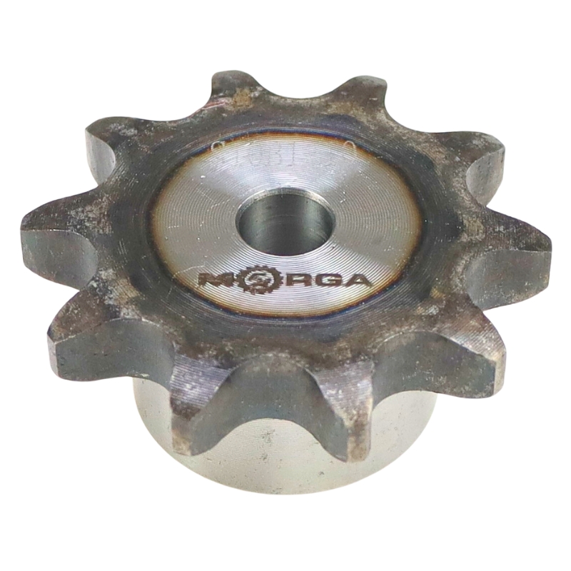 Koło zębate łańcuchowe hartowane z kołnierzem, piastą 10B-1 (R1 5/8) Z-10 średnica zewnętrzna - 58,3 mm MORGA