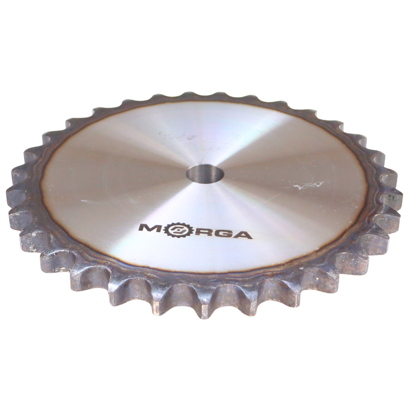 Koło zębate łańcuchowe hartowane z kołnierzem, piastą 16B-1 (R1 1) Z-31 średnica zewnętrzna - 262,6 mm MORGA