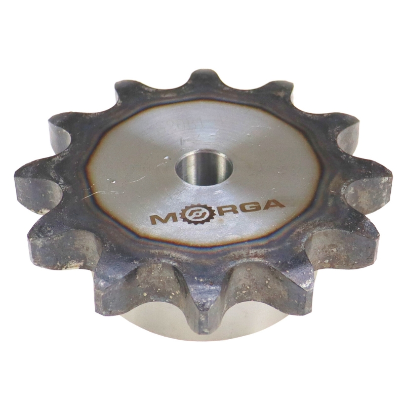 Koło zębate łańcuchowe hartowane z kołnierzem, piastą 20B-1 (R1 1.1/4) Z-12 średnica zewnętrzna - 137 mm MORGA
