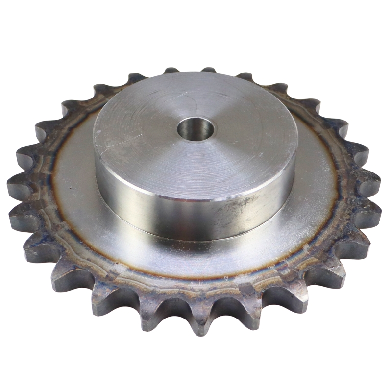 Koło zębate łańcuchowe hartowane z kołnierzem, piastą 20B-1 (R1 1.1/4) Z-25 średnica zewnętrzna - 268,4 mm MORGA