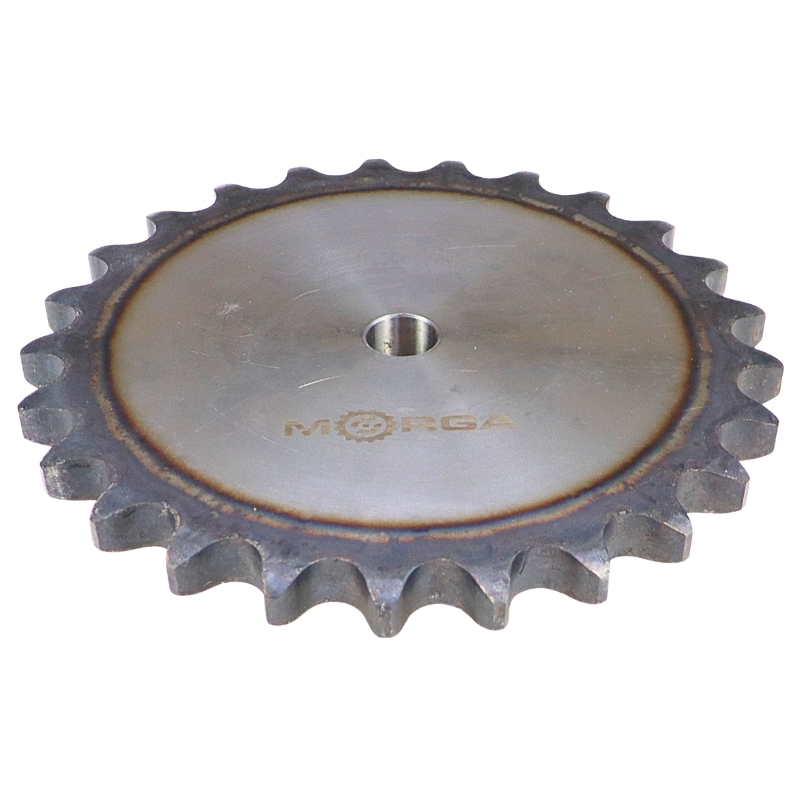 Koło zębate łańcuchowe hartowane z kołnierzem, piastą 20B-1 (R1 1.1/4) Z-25 średnica zewnętrzna - 268,4 mm MORGA
