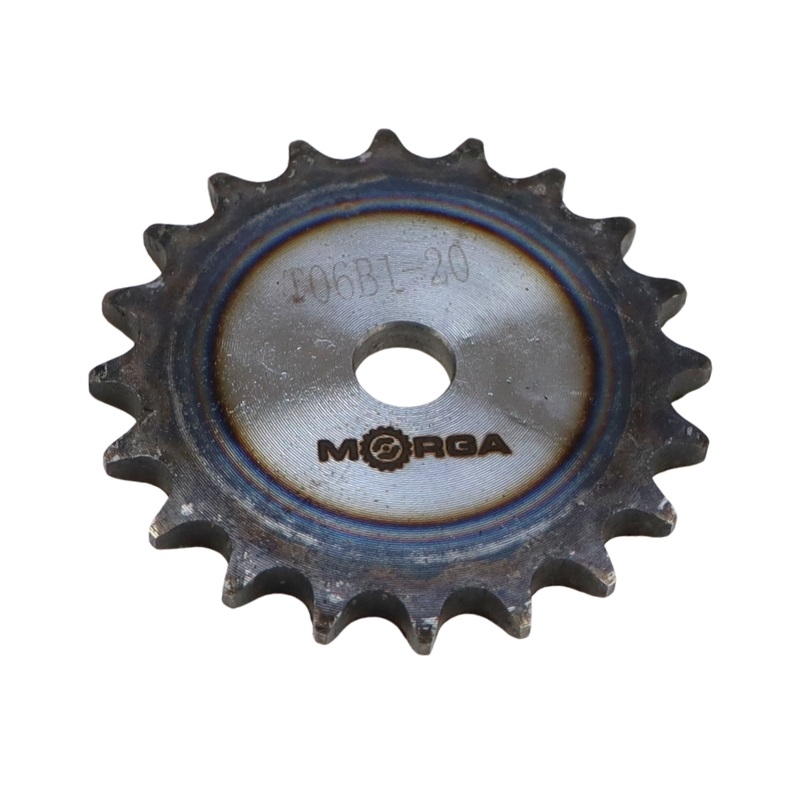 Koło zębate łańcuchowe hartowane tarcza 06B-1 (R1 3/8) Z-20 średnica zewnętrzna 64,6 mm MORGA