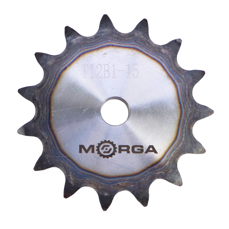 Koło zębate łańcuchowe hartowane tarcza 12B-1 (R1 3/4) Z-15 średnica zewnętrzna 99,8 mm MORGA