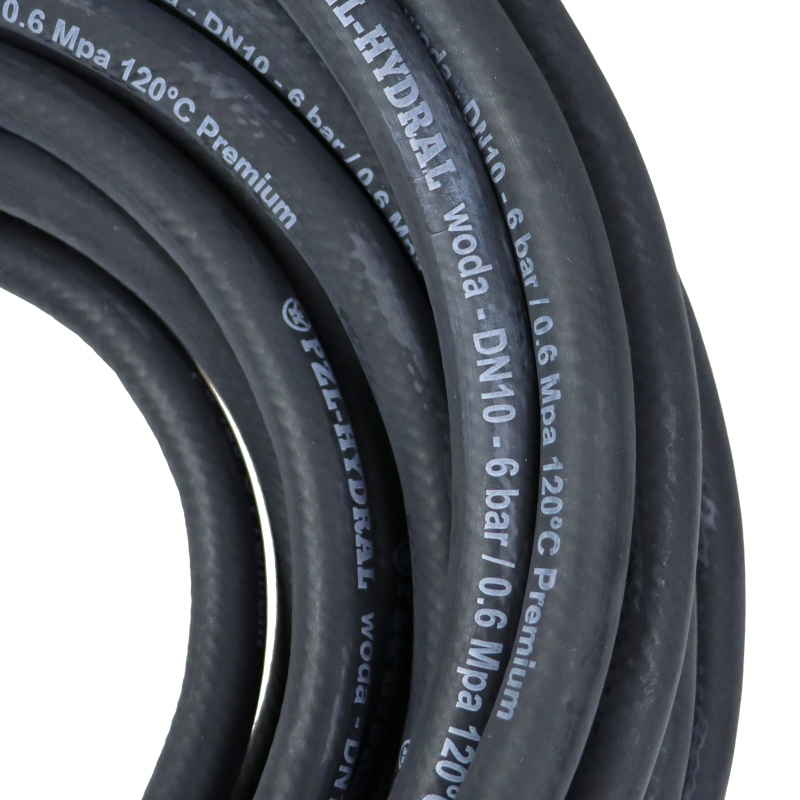 Wąż do układu chłodzenia i gorącej wody - EPDM DN10 - 6 bar / 0.6 Mpa 120C - Premium HYDRAL sprzedawany na metry