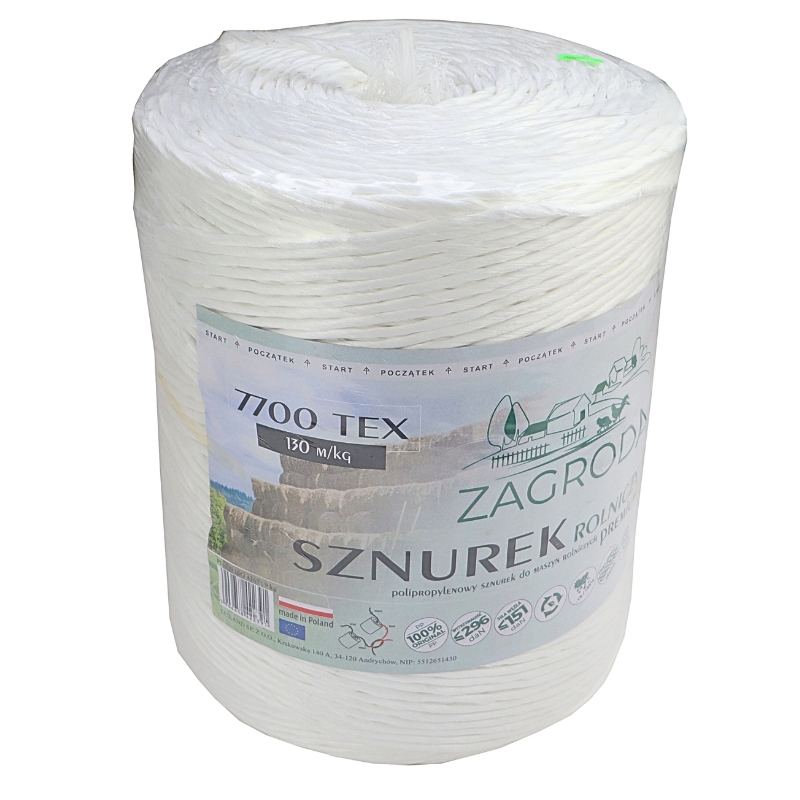 Sznurek polipropylenowy TEXT-7700 PN-EN-ISO 4167 1170m ZAGRODA