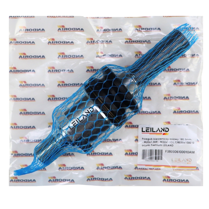Przegub kierowniczy osiowy 180,5mm - M20x1,5KR - M22x1,5DŁ F380306100010 ocynk Premium LEILAND