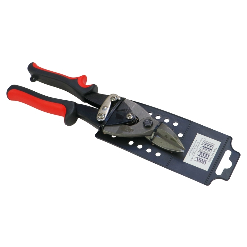Nożyce do cięcia blachy 260mm lewe czerwone