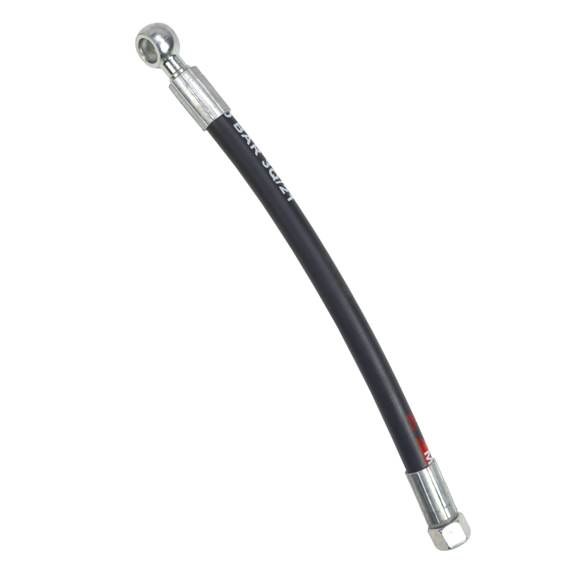 Przewód hydrauliczny 330 bar gwint zewnętrzny M18x1,5 prosta / oczko RNR 3/8 DN10 L-300mm DN10-2SN PZL-HYDRAL