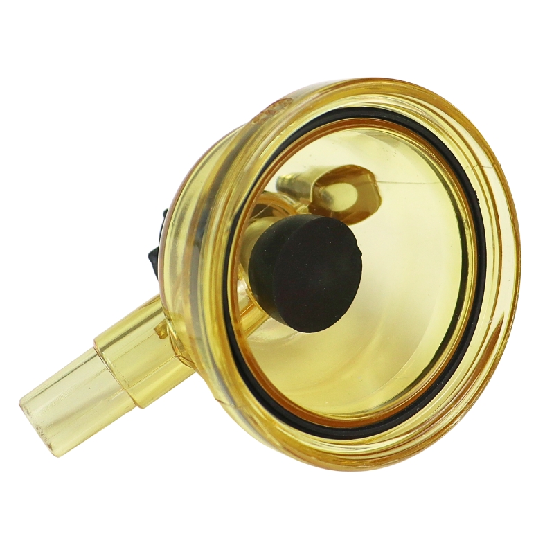 Korpus dolny przeźroczysty kolektora 150ml (wylot 14mm) kompletny dojarka ZAGRODA