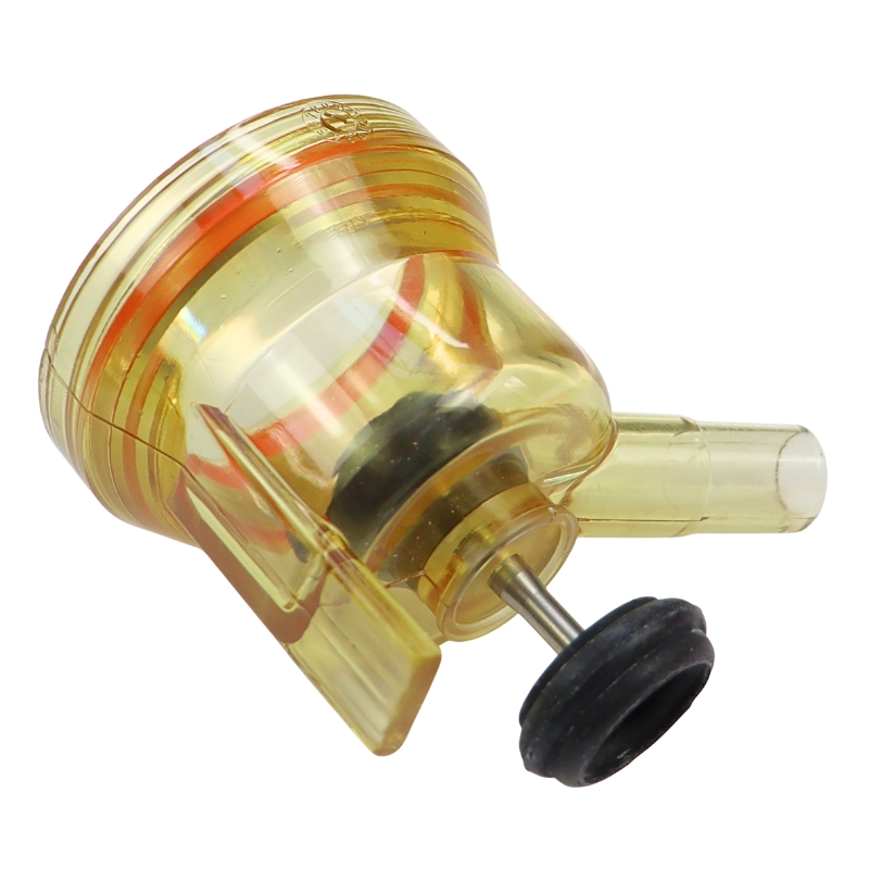Korpus dolny przeźroczysty (wylot 14 mm) kolektora stary typ 120ml kompletny dojarka ZAGRODA