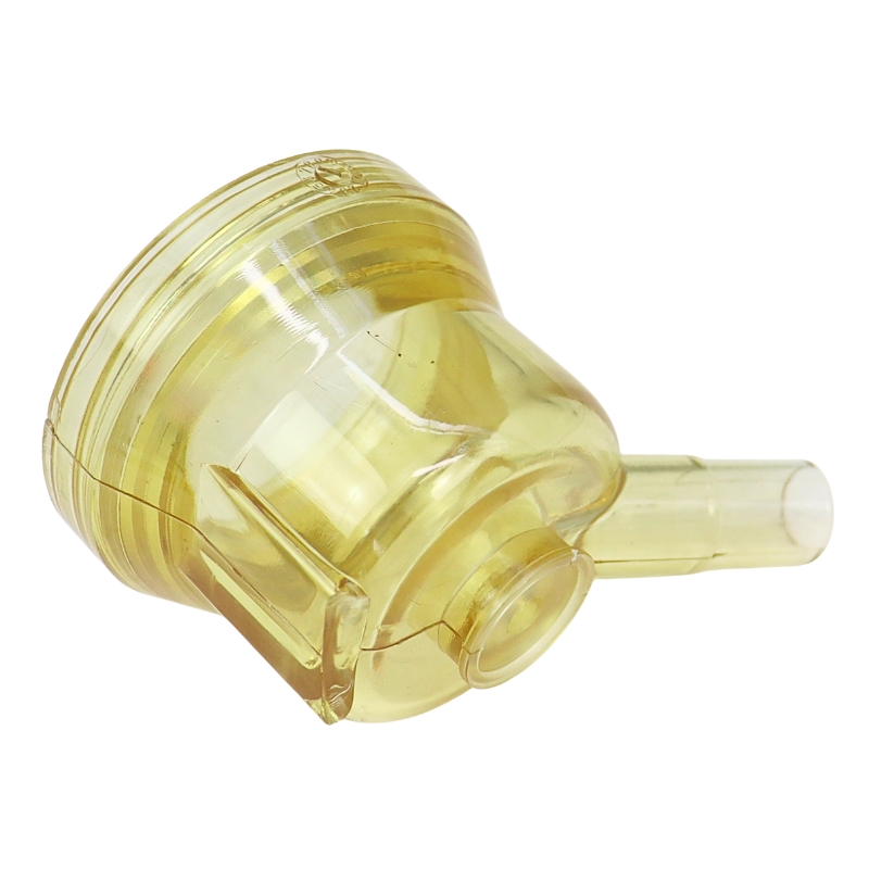 Korpus dolny przeźroczysty (wylot 14 mm) kolektora stary typ 120ml dojarka ZAGRODA