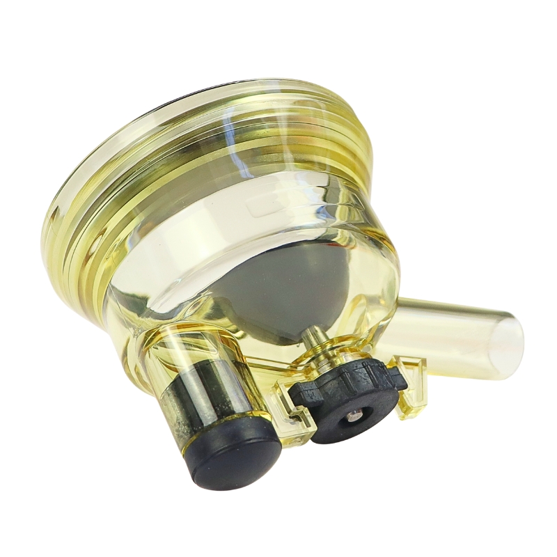 Korpus dolny przeźroczysty kolektora 150ml (wylot 16 mm) zamiennik Alfa kompletny dojarka ZAGRODA