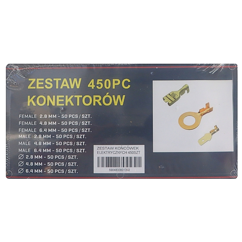 Zestaw końcówek elektrycznych 450szt