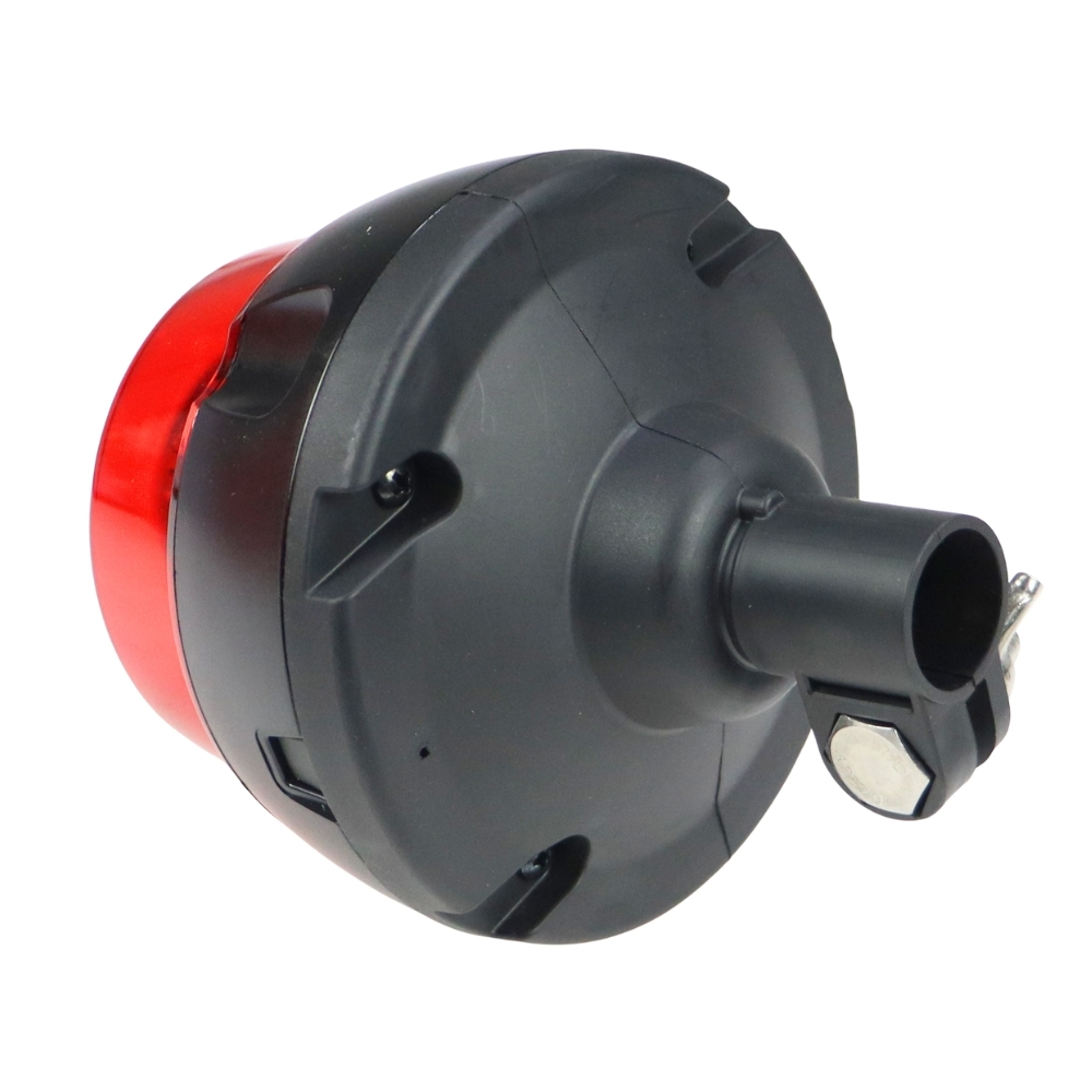 Lampa ostrzegawcza LED 12-24V błyskowa kogut IP6 mocowanie na trzpień WAŚ