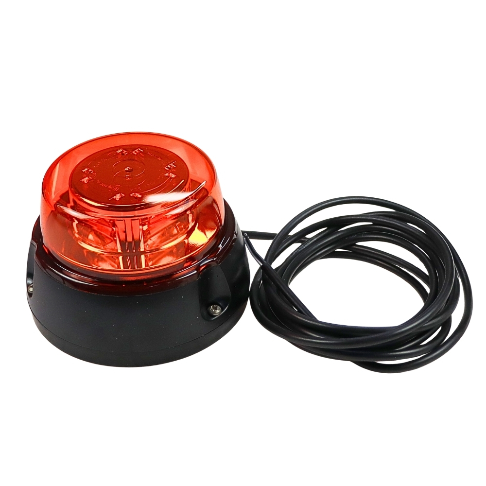 Lampa ostrzegawcza LED 12-24V błyskowa kogut IP6 mocowanie na śruby WAŚ