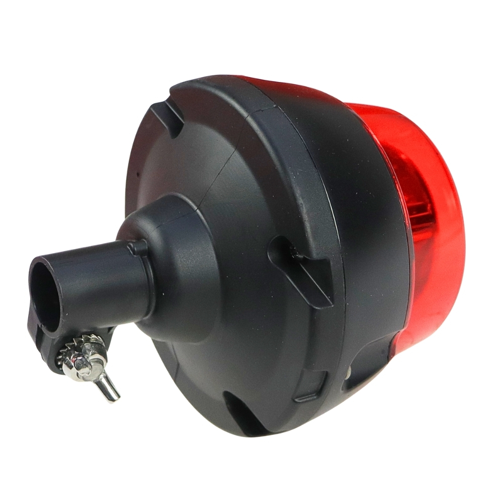 Lampa ostrzegawcza LED 12-24V błyskowa kogut IP6 mocowanie na trzpień WAŚ