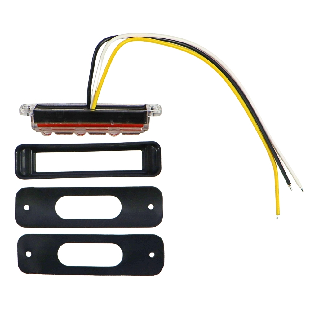 Lampa ostrzegawcza LED 12-24V błyskowa IP6 2466 WAŚ