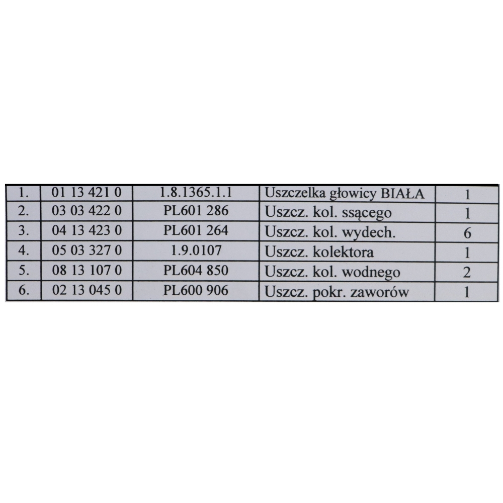 Komplet uszczelek 0230030000 Bizon silnika 6CT107 SW400 ANDORIA