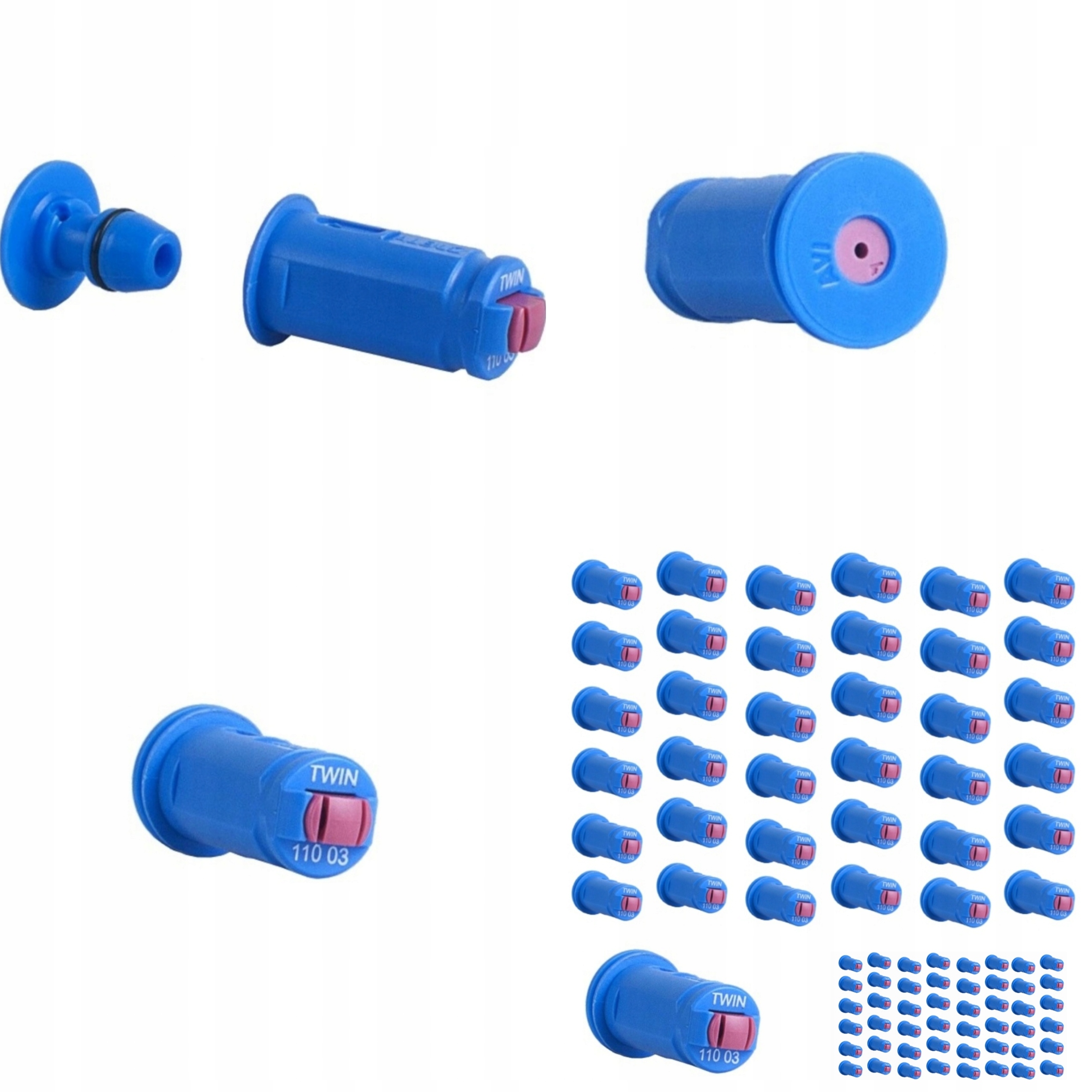 Rozpylacz dysza ALBUZ AVI TWIN 110 03 niebieski ceramiczny