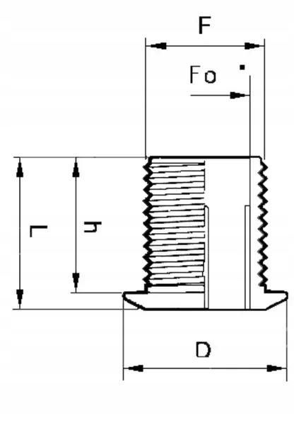 Wypust 1 1/4' Króciec wylotowy Arag, 1 1/4' x 40 mm