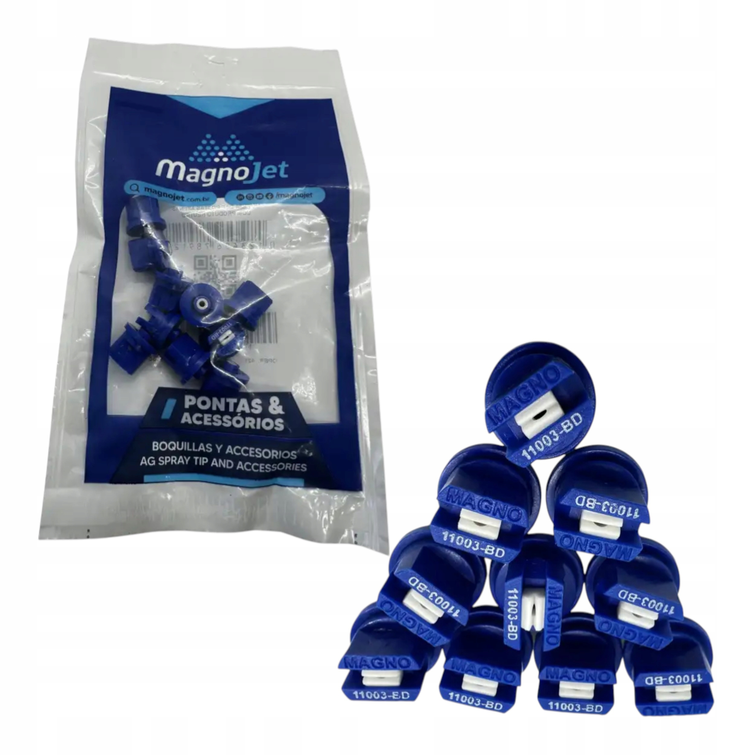 Rozpylacz ceramiczny końcówka do opryskiwacza niebieski MagnoJet 110 03
