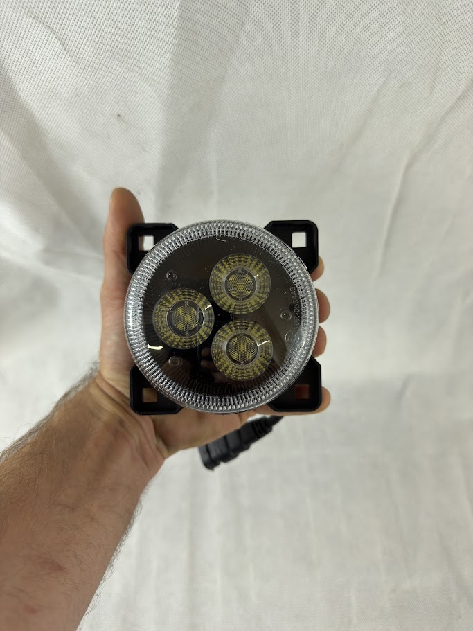 Lampa robocza LED Kramp okrągła 42W 4200 lm 10–30V Ø90 mm światło rozproszone H11/Deutsch 3 LED