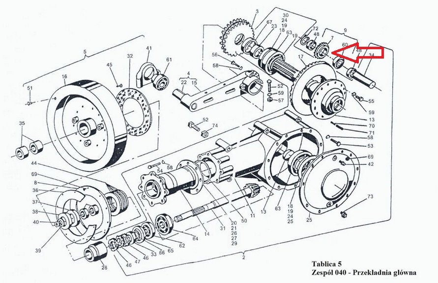 Koło łańcuchowe Z-13 prasy kostkującej Sipma 522304510/0 1695