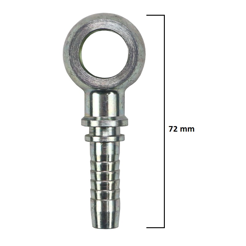 Zakucie hydrauliczne - końcówka oczko RNM P01 DN10 M16X1,5 20385