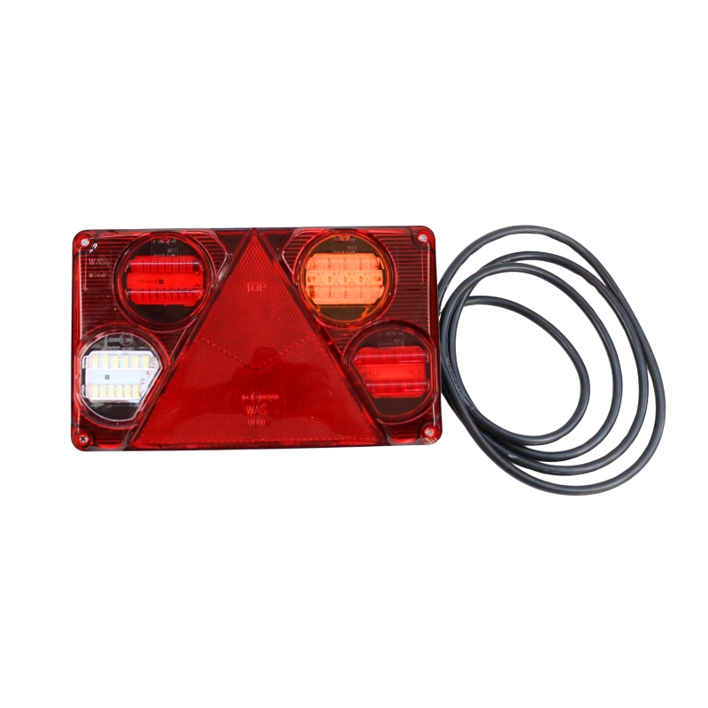 Lampa zespolona tylna W70DL ze światłem cofania LED 12/24V prawa wodoodporna z przewodem 20781