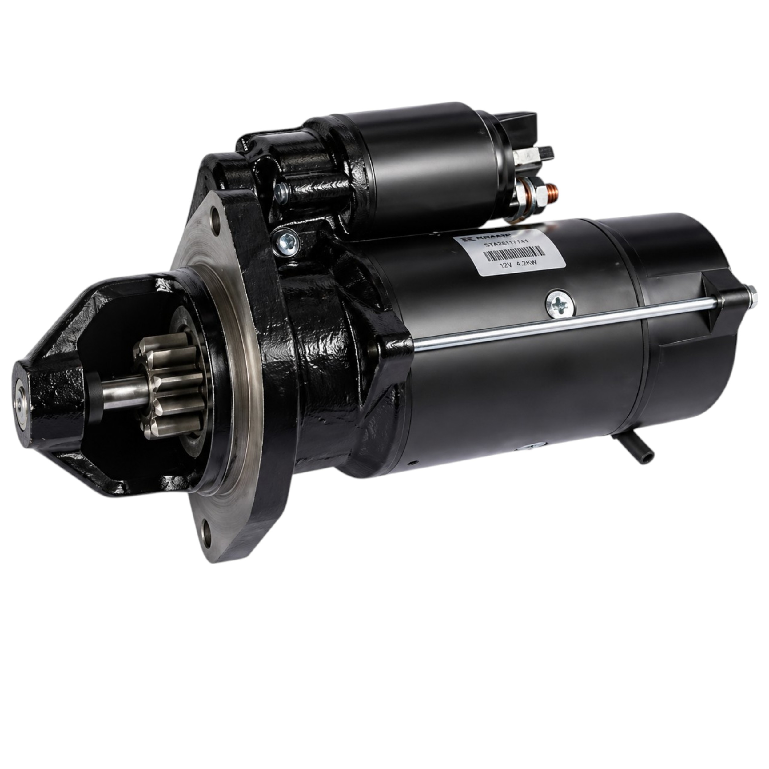 Rozrusznik 12V 4,2 kW 10 zębów z reduktorem Kramp STA26171741 do Perkins Case Landini Massey Ferguson