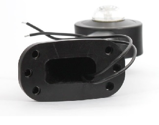 Lampa obrysowa przednio-tylna W21.3 12/24V biało-czerwona LED wodoodporna IP66/68 lewa 24168