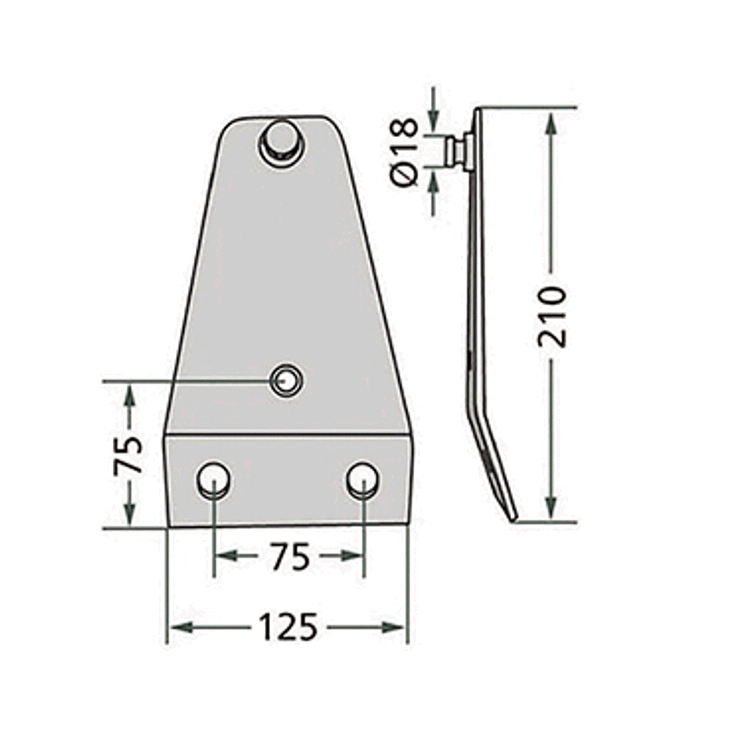 Trzymak noża do kosiarki Kverneland Deutz 27830