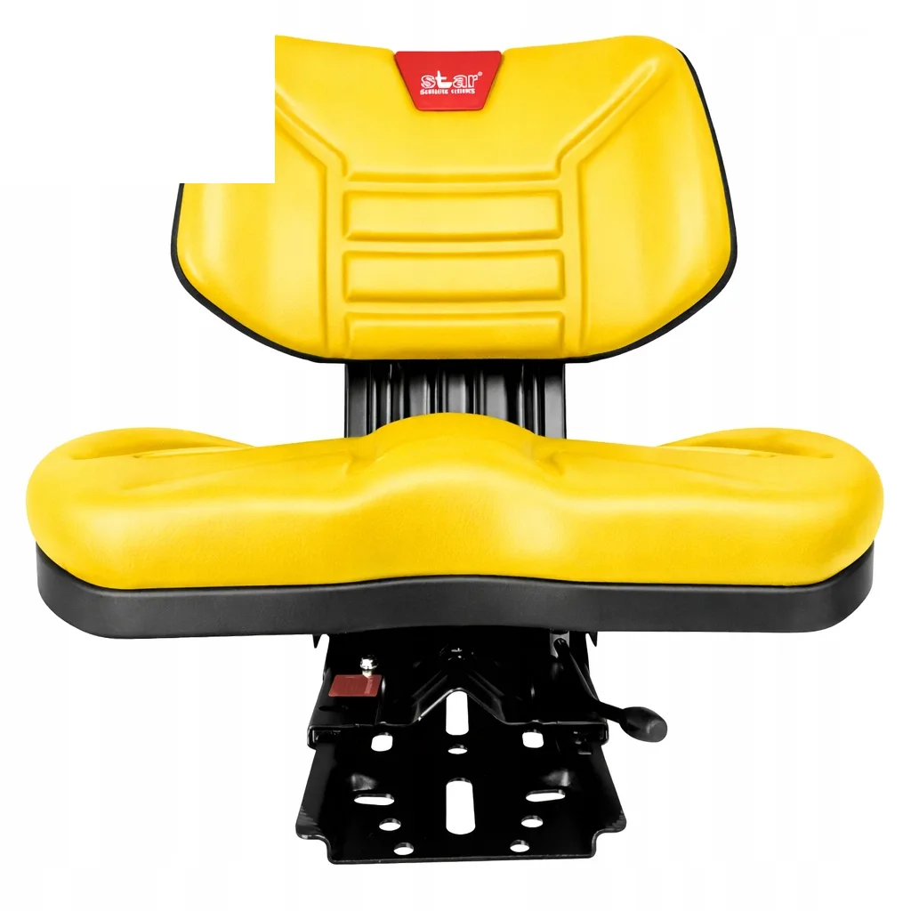 Żółte siedzenie dzielone do ciągnika Ursus C-330 C-360 Zetor MTZ T-25