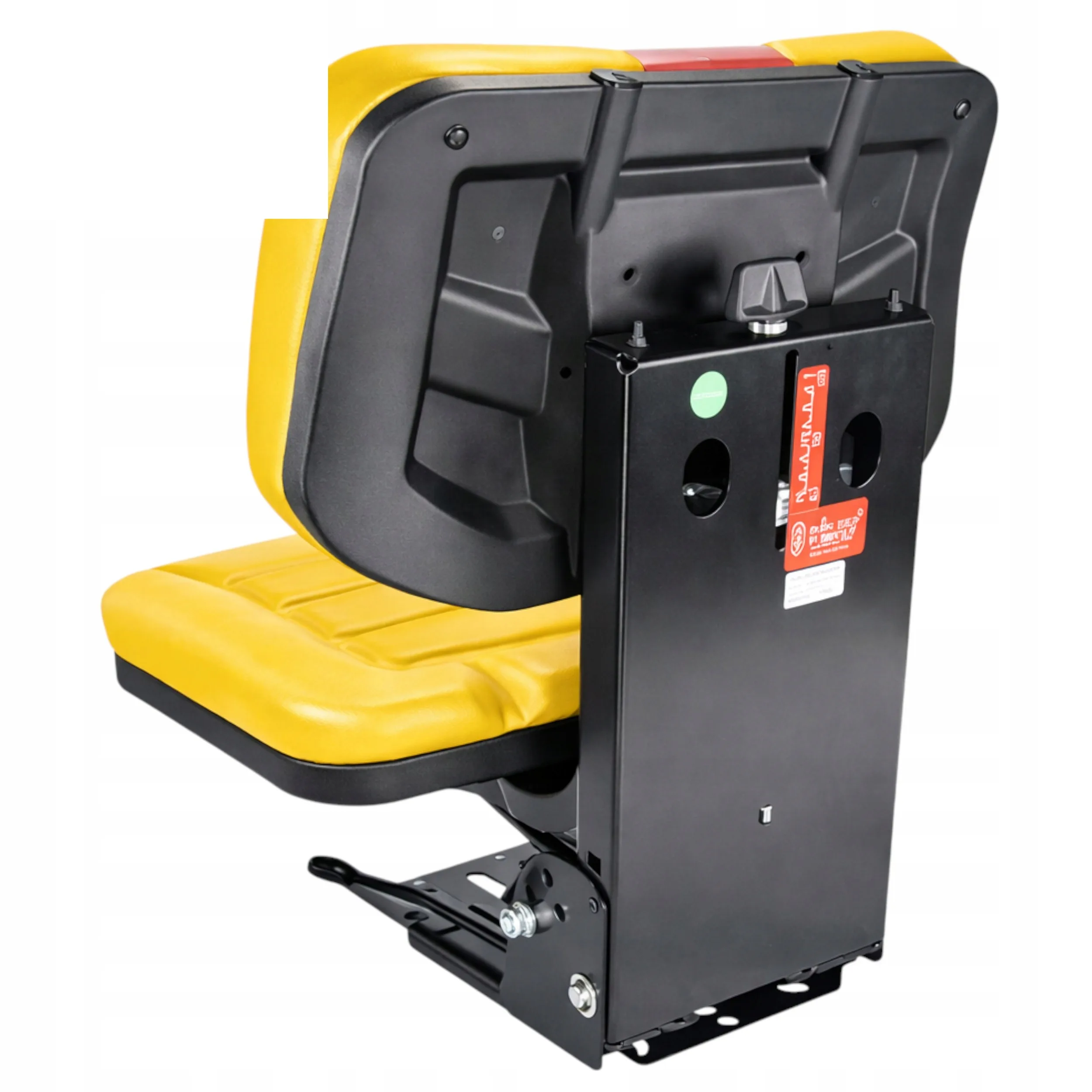 Żółte siedzenie dzielone do ciągnika Ursus C-330 C-360 Zetor MTZ T-25