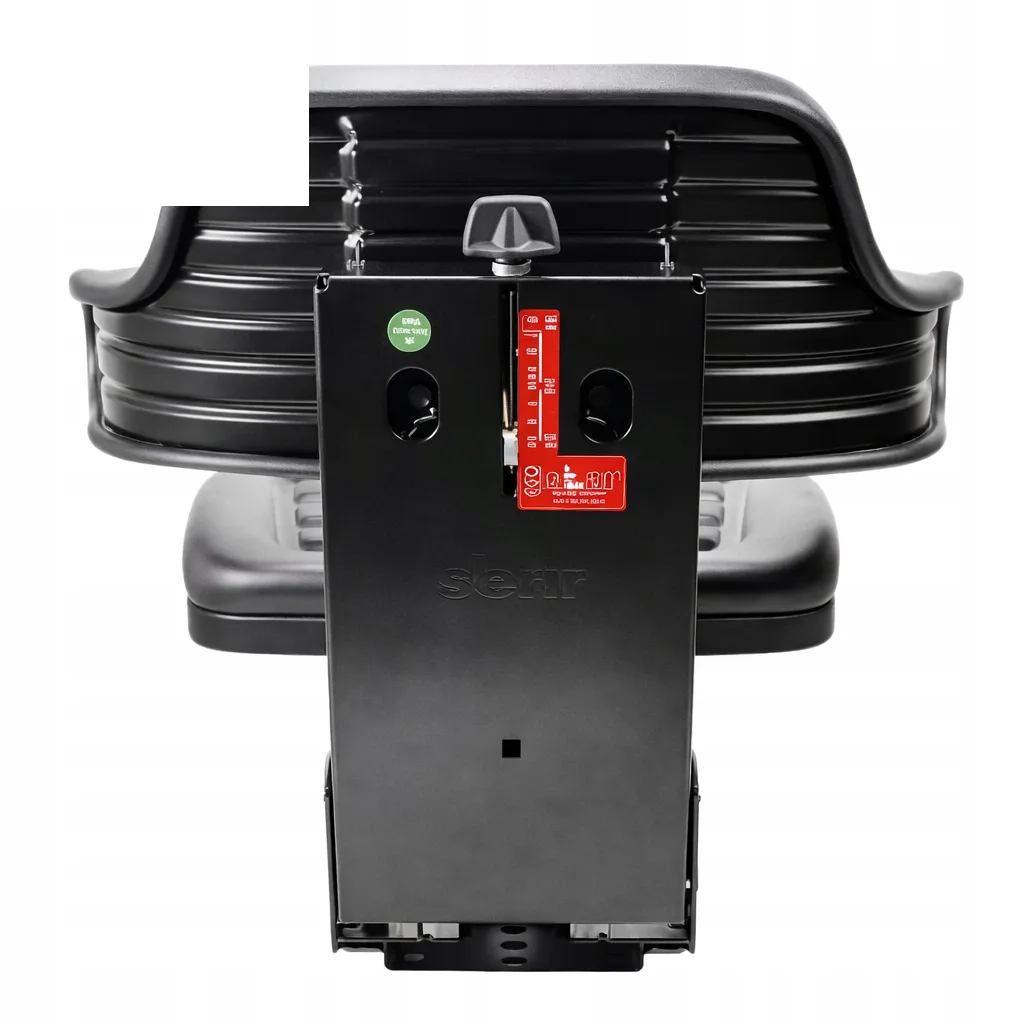 Czarne siedzenie ECO 104 z podłokietnikiem do Ursus C-330 C-360 Zetor MTZ