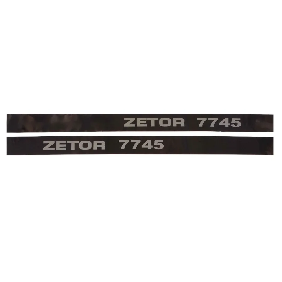 Komplet znaków emblematów, naklejek do ciągnika Zetor 7745 13054