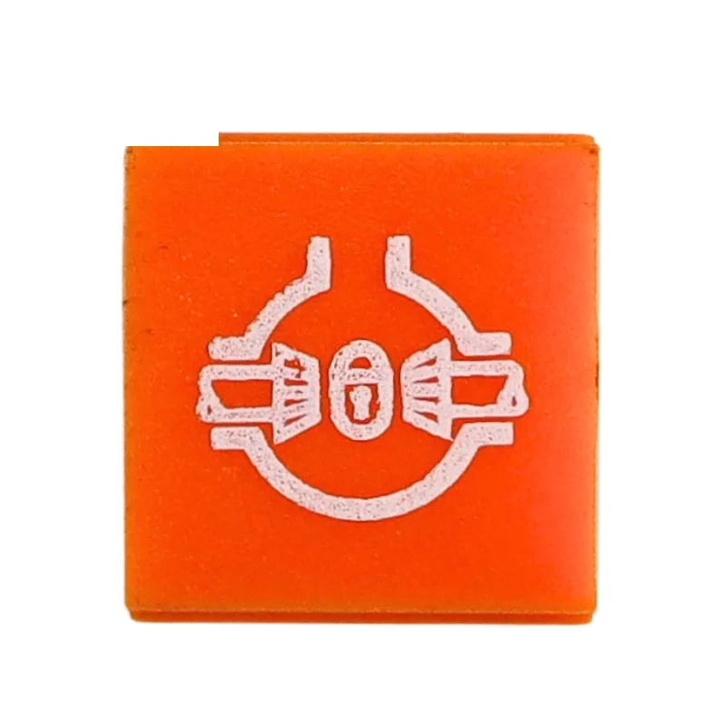 Wkładka symbol przełącznika klawiatury blokady mechanizmu różnicowego tylnego mostu pomarańczowa do Zetor 18319