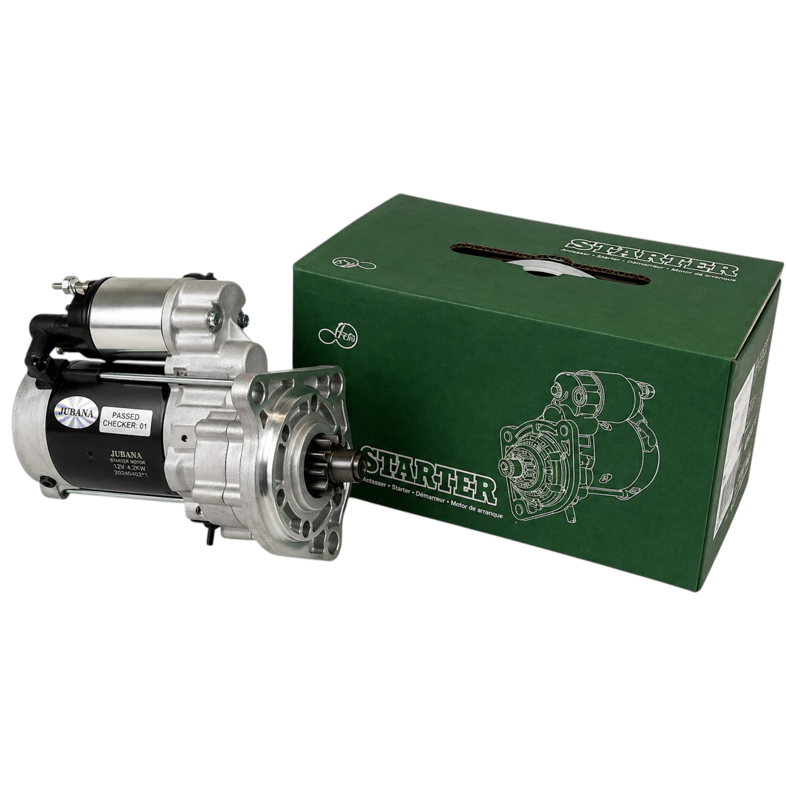 Rozrusznik planetarny Jubana Case Massey Ferguson 12V 3,2kW AZE4249