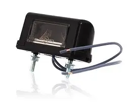 Lampa oświetlenia tablicy rejestracyjnej mała rozstaw śrub 45mm W52Ż 12/24V 343 żarówka z przewodem 2843