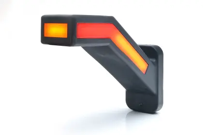 Lampa zespolona obrysowa przednio-tylno-boczna 5-funkcyjna W168 LED 12/24V lewa wodoodporna z przewodem 32379