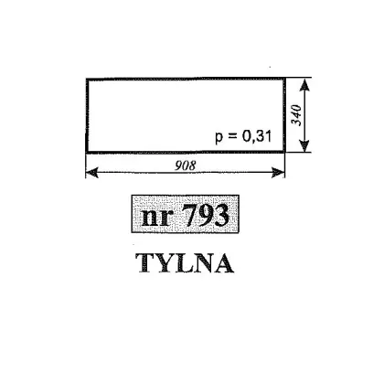 Szyba tylna do kombajnu Bizon Naglak 35268