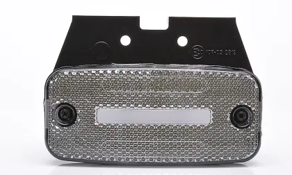 Lampa obrysowa pozycyjna przednia W157 12V/24V wodoodporna IP68 LED biała neon z przewodem 35542