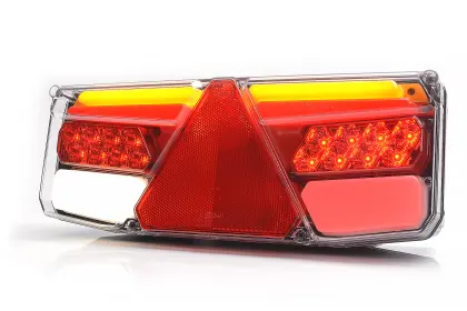 Lampa zespolona tylna naczepy TIR W170P 12-24V dynamiczny kierunek wodoodporna IP56 LED z przewodem prawa 35547