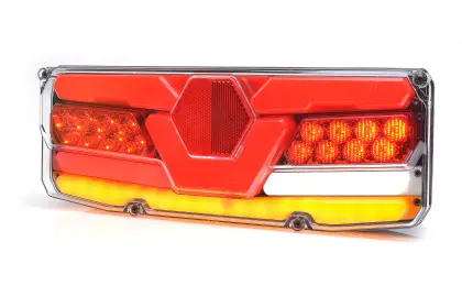 Lampa zespolona tylna naczepy TIR W171L 12-24V dynamiczny kierunek wodoodporna IP56 LED z przewodem lewa 35550