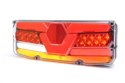 Lampa zespolona tylna naczepy TIR W171DDP 12-24V dynamiczny kierunek wodoodporna IP56 LED z przewodem prawa 35553